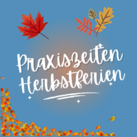 Schließzeiten in den Herbstferien