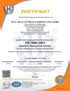 QM Zertifikat - Qualitätsmanagement nach DIN ISO 9001